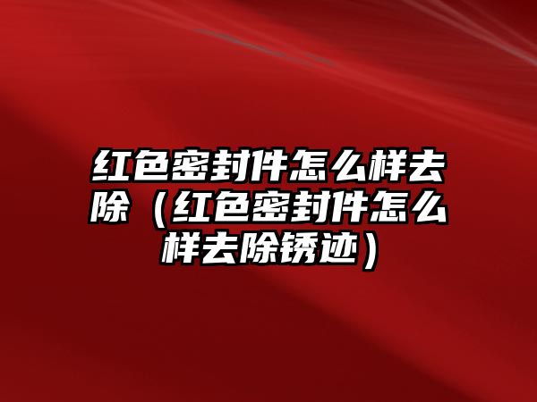 紅色密封件怎么樣去除（紅色密封件怎么樣去除銹跡）