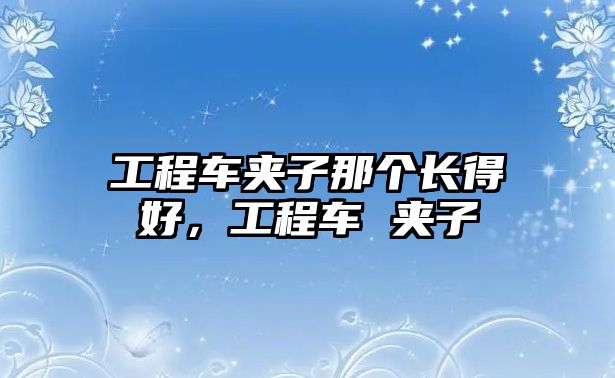 工程車夾子那個(gè)長(zhǎng)得好，工程車 夾子