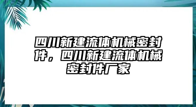 四川新建流體機械密封件，四川新建流體機械密封件廠家