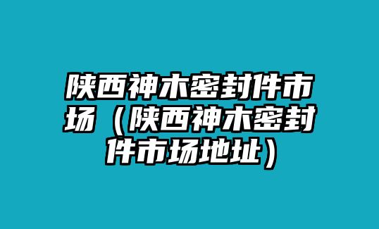 陜西神木密封件市場（陜西神木密封件市場地址）