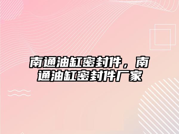 南通油缸密封件，南通油缸密封件廠家