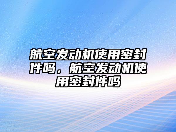 航空發(fā)動(dòng)機(jī)使用密封件嗎，航空發(fā)動(dòng)機(jī)使用密封件嗎