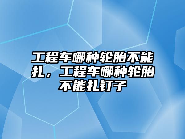 工程車哪種輪胎不能扎，工程車哪種輪胎不能扎釘子