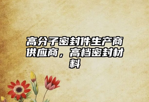 高分子密封件生產(chǎn)商供應(yīng)商，高檔密封材料