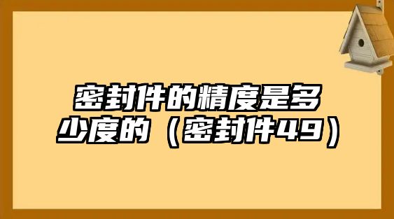 密封件的精度是多少度的（密封件49）