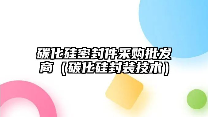 碳化硅密封件采購(gòu)批發(fā)商（碳化硅封裝技術(shù)）