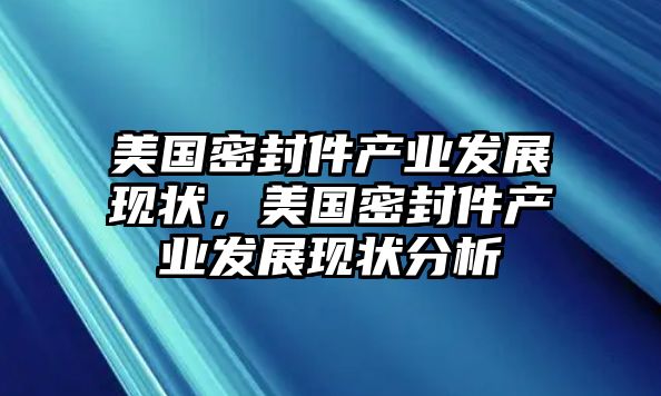 美國(guó)密封件產(chǎn)業(yè)發(fā)展現(xiàn)狀，美國(guó)密封件產(chǎn)業(yè)發(fā)展現(xiàn)狀分析