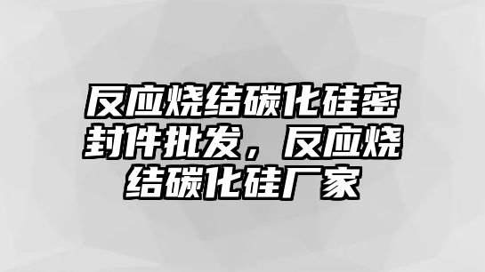 反應(yīng)燒結(jié)碳化硅密封件批發(fā)，反應(yīng)燒結(jié)碳化硅廠家