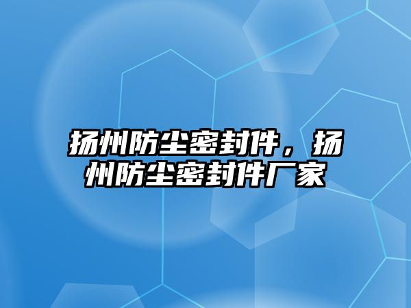 揚州防塵密封件，揚州防塵密封件廠家