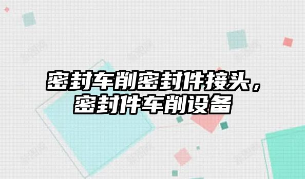 密封車削密封件接頭，密封件車削設(shè)備