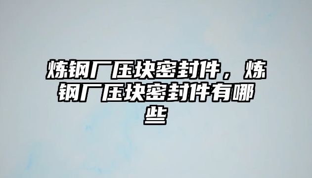 煉鋼廠壓塊密封件，煉鋼廠壓塊密封件有哪些