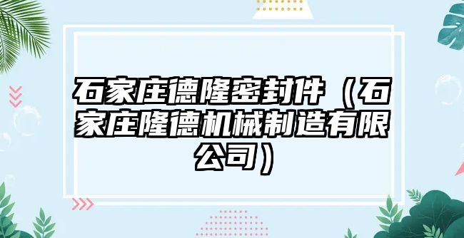 石家莊德隆密封件（石家莊隆德機(jī)械制造有限公司）