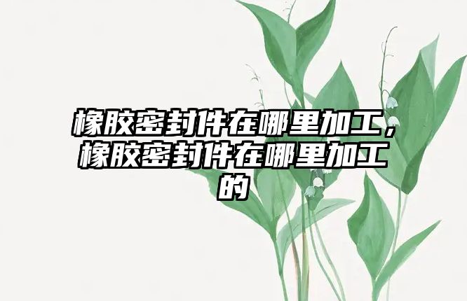 橡膠密封件在哪里加工，橡膠密封件在哪里加工的