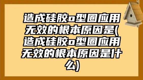 造成硅膠o型圈應(yīng)用無效的根本原因是(造成硅膠o型圈應(yīng)用無效的根本原因是什么)