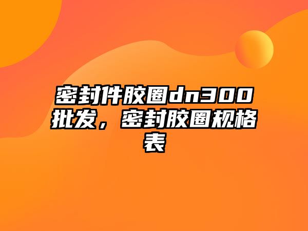 密封件膠圈dn300批發(fā)，密封膠圈規(guī)格表