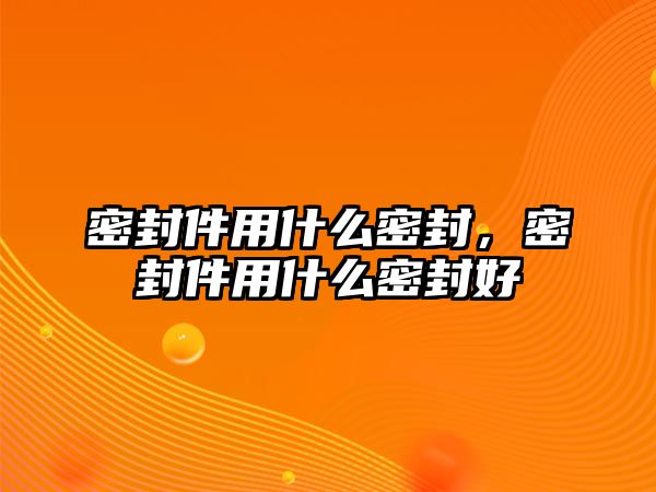 密封件用什么密封，密封件用什么密封好