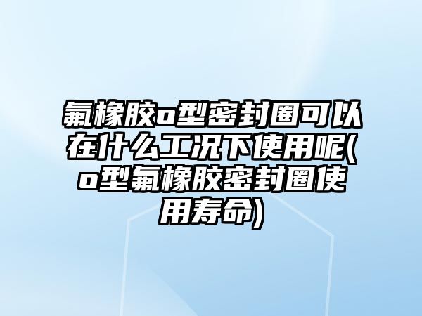 氟橡膠o型密封圈可以在什么工況下使用呢(o型氟橡膠密封圈使用壽命)