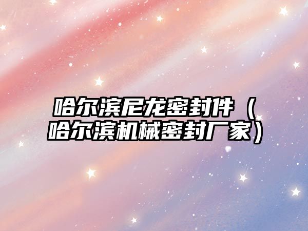 哈爾濱尼龍密封件（哈爾濱機械密封廠家）