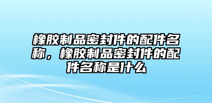 橡膠制品密封件的配件名稱，橡膠制品密封件的配件名稱是什么