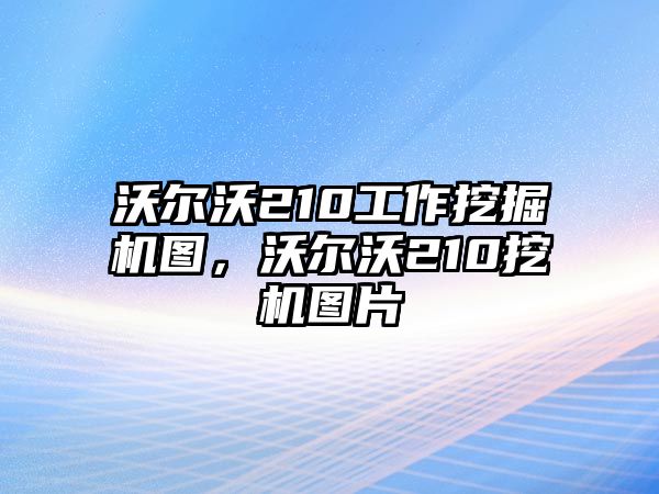 沃爾沃210工作挖掘機(jī)圖，沃爾沃210挖機(jī)圖片