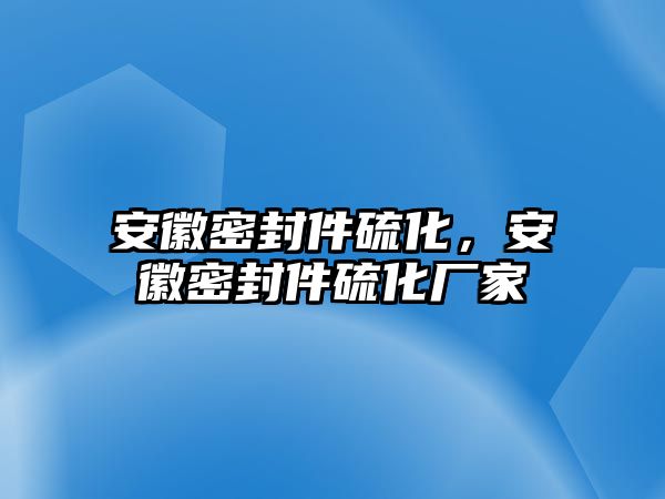 安徽密封件硫化，安徽密封件硫化廠家