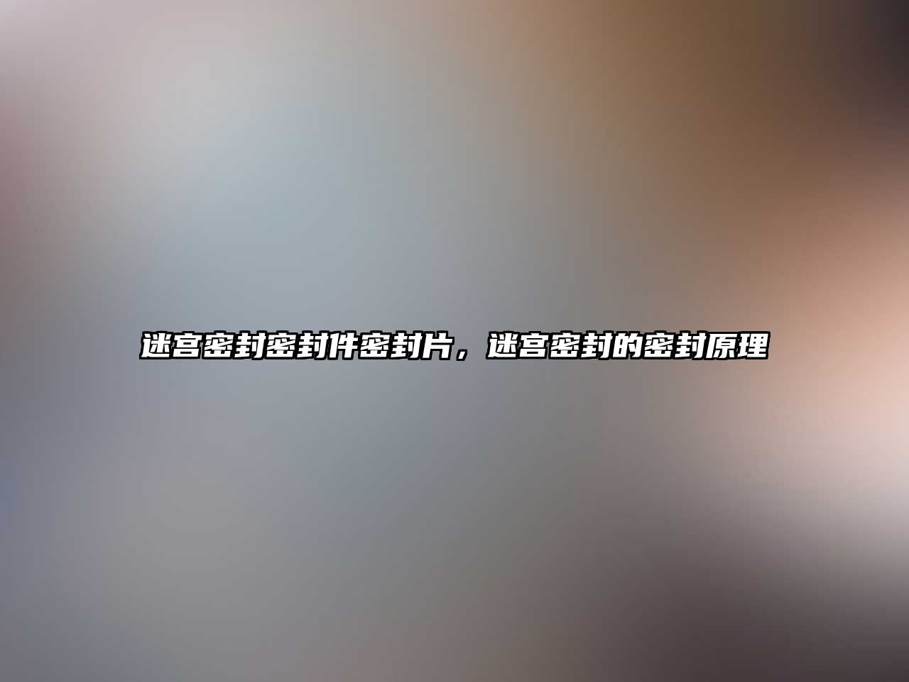 迷宮密封密封件密封片，迷宮密封的密封原理