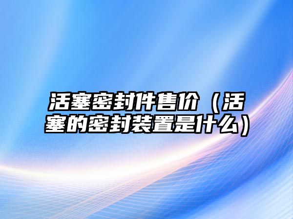 活塞密封件售價（活塞的密封裝置是什么）