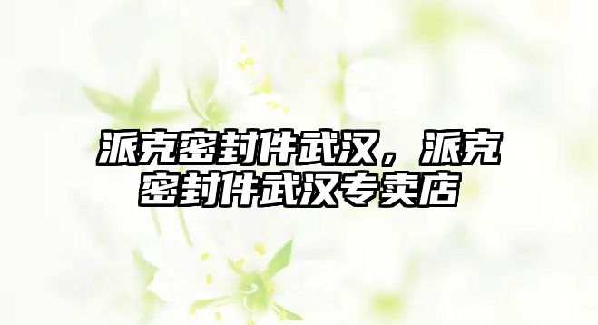 派克密封件武漢，派克密封件武漢專賣店