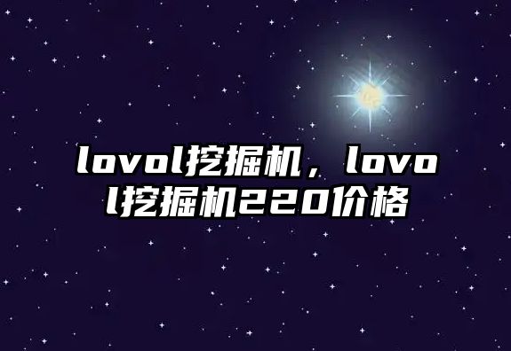 lovol挖掘機，lovol挖掘機220價格