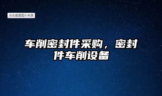 車削密封件采購，密封件車削設(shè)備