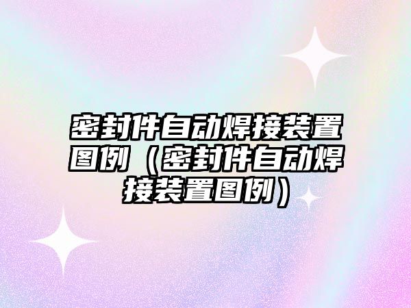 密封件自動焊接裝置圖例（密封件自動焊接裝置圖例）