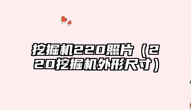 挖掘機220照片（220挖掘機外形尺寸）