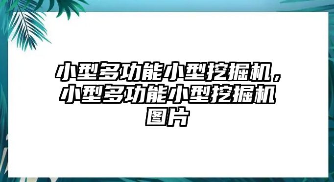 小型多功能小型挖掘機(jī)，小型多功能小型挖掘機(jī)圖片