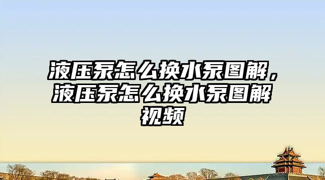 液壓泵怎么換水泵圖解，液壓泵怎么換水泵圖解視頻