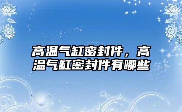 高溫氣缸密封件，高溫氣缸密封件有哪些