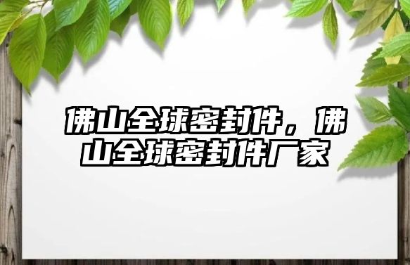 佛山全球密封件，佛山全球密封件廠(chǎng)家