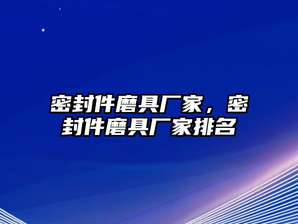 密封件磨具廠家，密封件磨具廠家排名