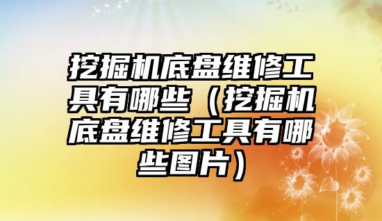 挖掘機底盤維修工具有哪些（挖掘機底盤維修工具有哪些圖片）