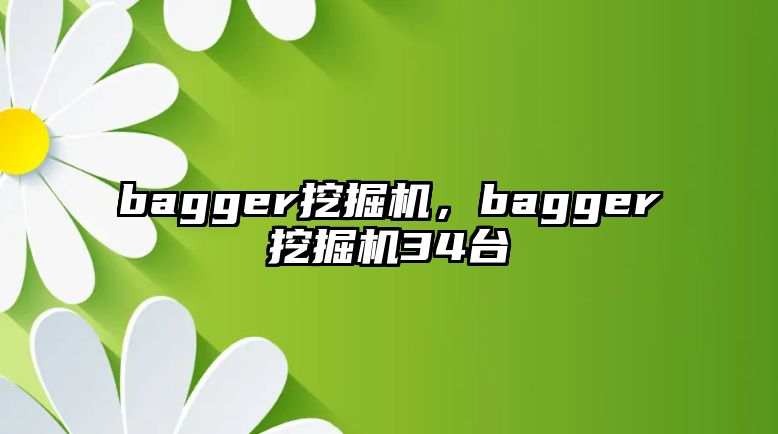 bagger挖掘機(jī)，bagger挖掘機(jī)34臺(tái)