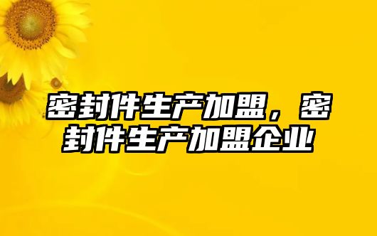 密封件生產加盟，密封件生產加盟企業(yè)