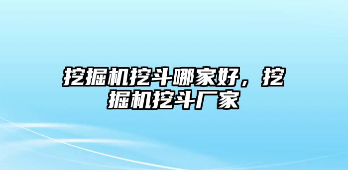 挖掘機(jī)挖斗哪家好，挖掘機(jī)挖斗廠家