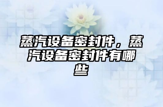 蒸汽設備密封件，蒸汽設備密封件有哪些