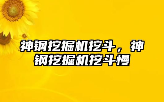 神鋼挖掘機(jī)挖斗，神鋼挖掘機(jī)挖斗慢