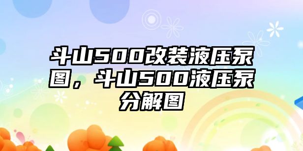 斗山500改裝液壓泵圖，斗山500液壓泵分解圖