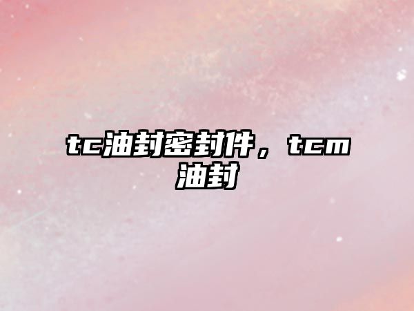 tc油封密封件，tcm油封