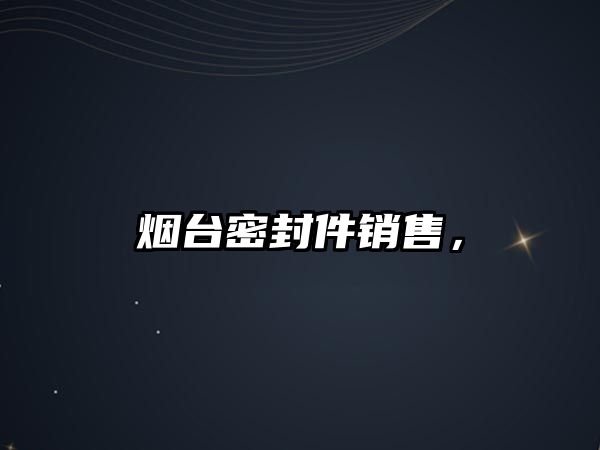 煙臺(tái)密封件銷售，