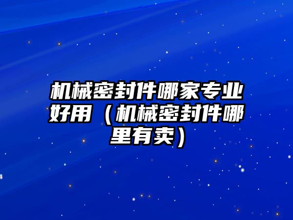 機(jī)械密封件哪家專業(yè)好用（機(jī)械密封件哪里有賣）