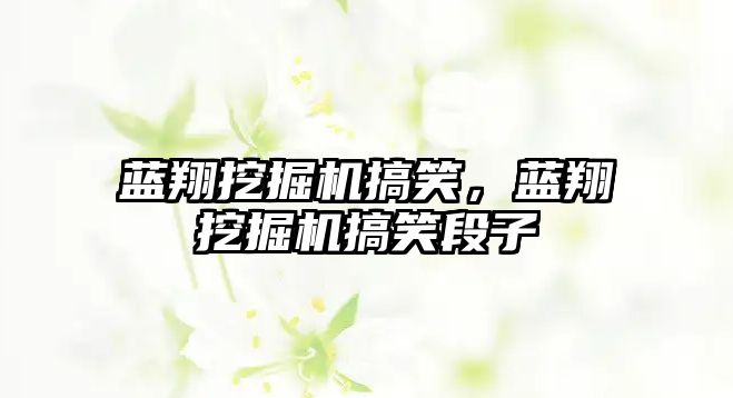 藍翔挖掘機搞笑，藍翔挖掘機搞笑段子