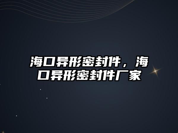 海口異形密封件，海口異形密封件廠家