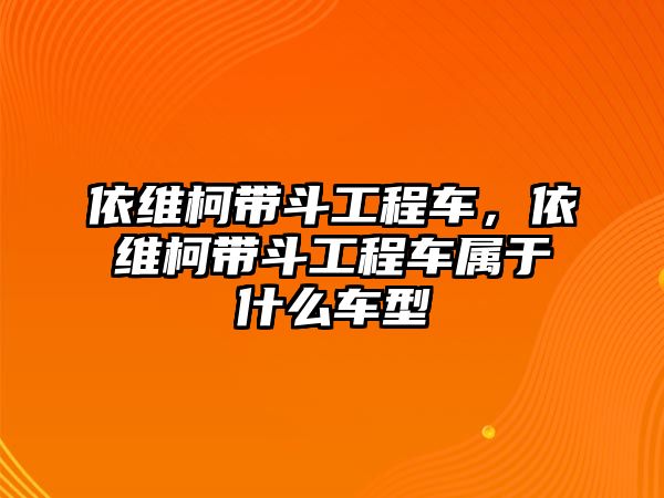 依維柯帶斗工程車，依維柯帶斗工程車屬于什么車型